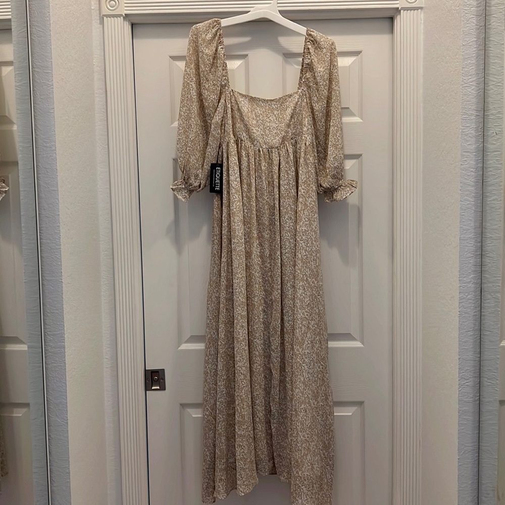Boho maxi dress with flowers